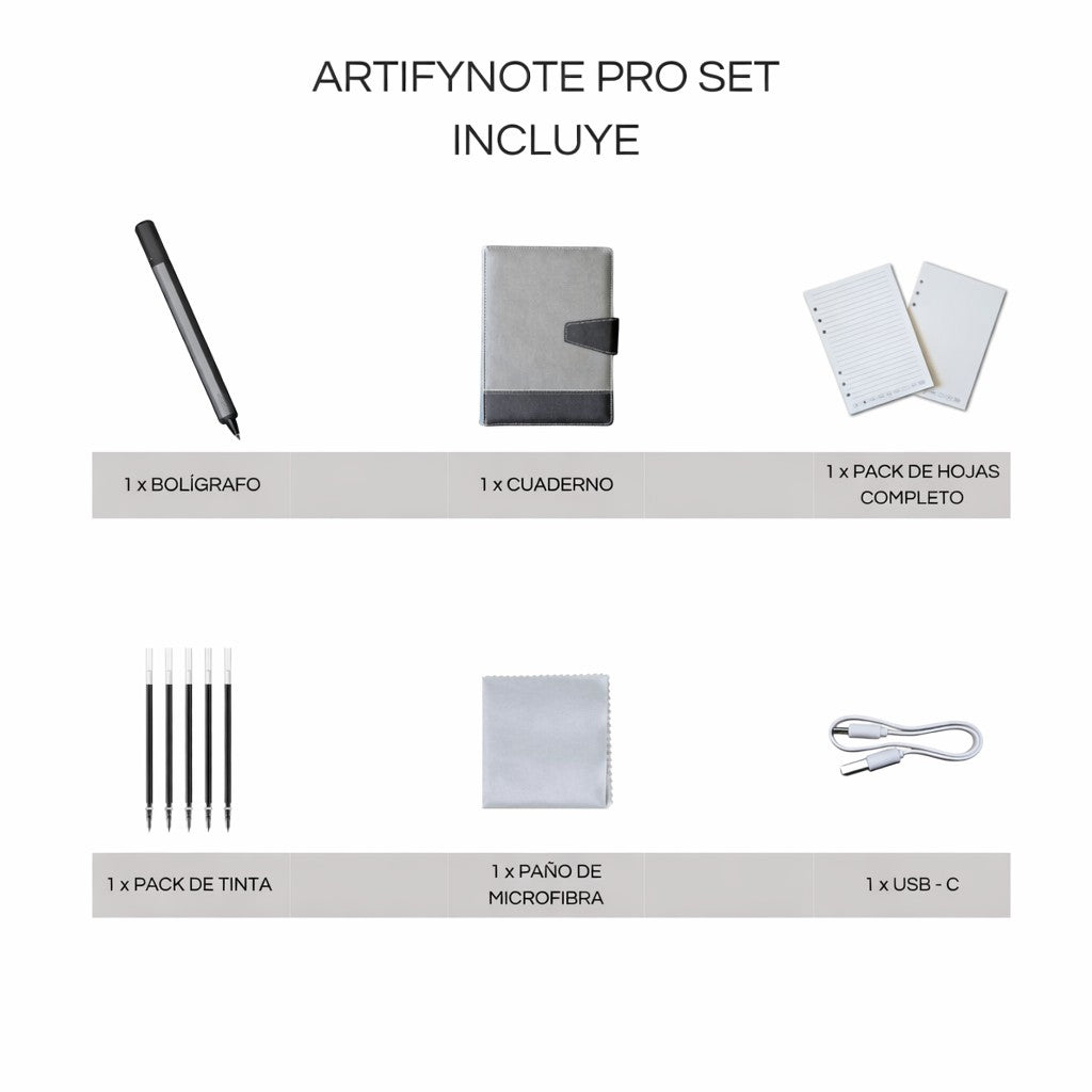 ArtifyNote Pro Set: Bolígrafo Inteligente
