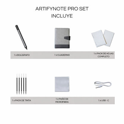 ArtifyNote Pro Set: Bolígrafo Inteligente